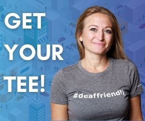 #deaffriendly Tee - echo