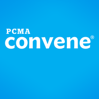 Aqua background, Convene Logo