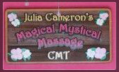 Julia Cameron's Magical Mystical Massage logo in pink